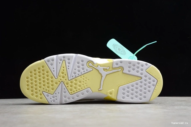 Floral Jordan Air (GS) Retro Yellow 6 543390-800 Dynamic 0606
